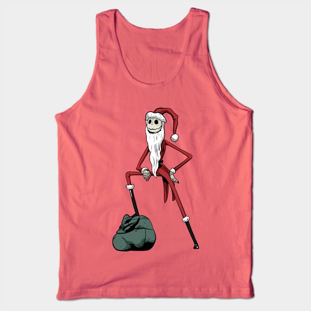 Santa Jack Skellington Tank Top by Black Snow Comics